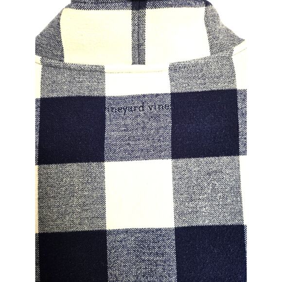 Vineyard Vines Buffalo Check Mock Neck Plaid Print Pullover Sweatshirt Blue XS - Picture 6 of 6